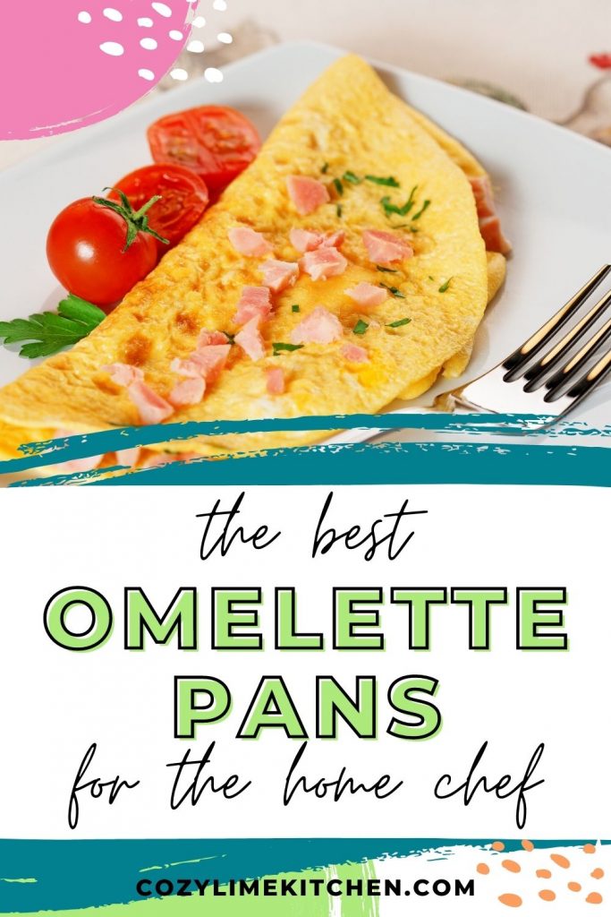 omelette, tomatos on a plate with text overlay