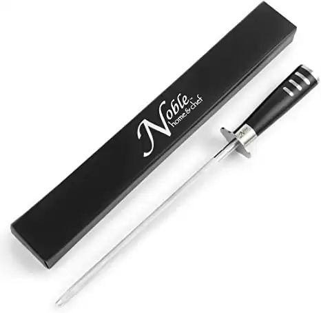 Professional Knife Steel Magnetized for Safety.  Perfect for Chefs and Home Cooks Alike!