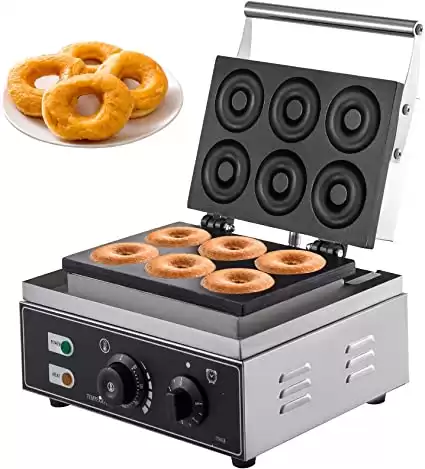 VBENLEM 110V Commercial Waffle Donut Machine