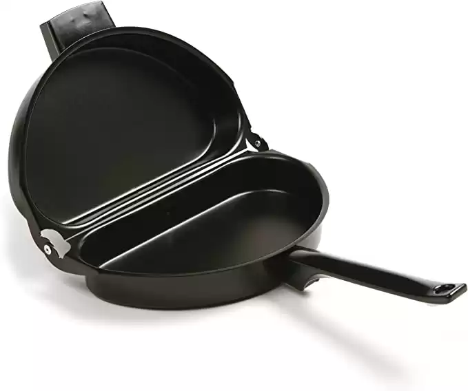 Norpro Nonstick Omelet Pan, 9.2 inches, Black